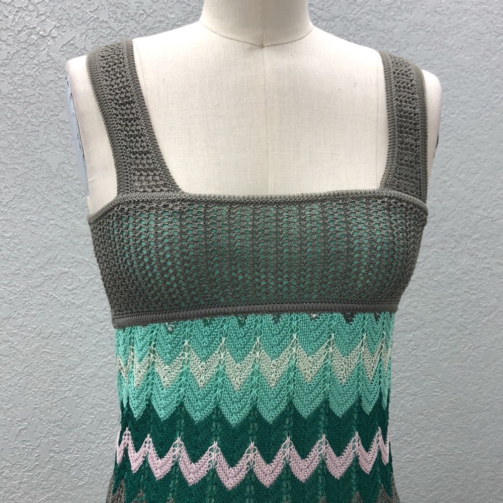 Missoni Multi Color Chevron Stripe Stretch Knit Dress Women’s Euro 38 - Picture 2 of 13